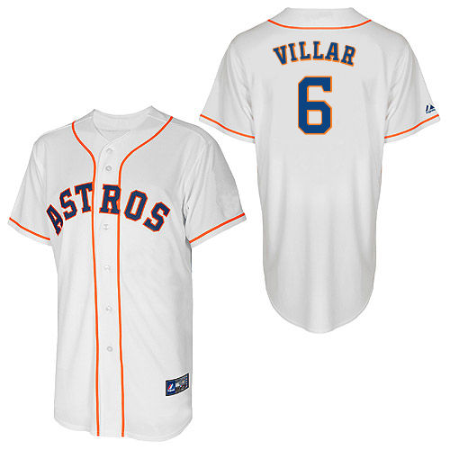 Jonathan Villar #6 Youth Baseball Jersey-Houston Astros Authentic Home White Cool Base MLB Jersey